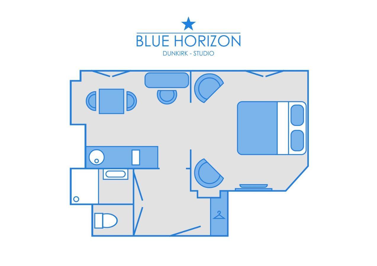 Sea View & Beach Studio Apartment - Blue Horizon Dunkierka Zewnętrze zdjęcie